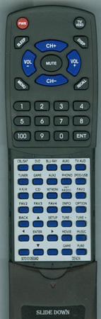 DENON 30701010500AD RC-1166 replacement Redi Remote