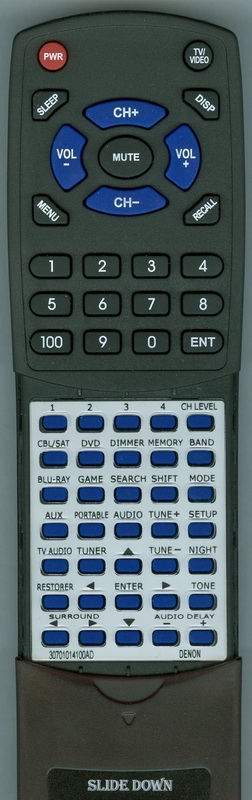 DENON 30701014100AD RC-1180 replacement Redi Remote