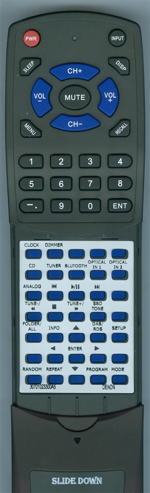 DENON 30701023300AS RC-1214 replacement Redi Remote
