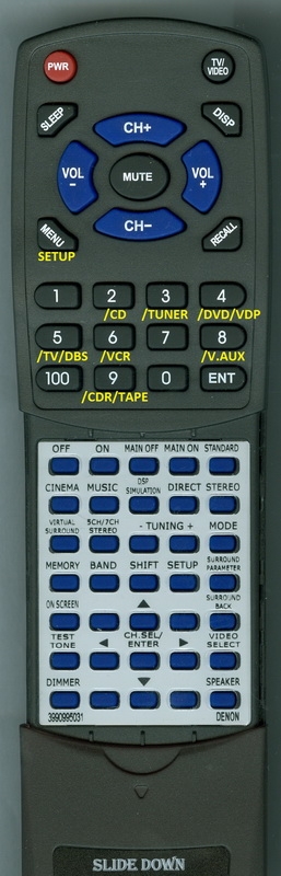 DENON 3990995031 RC-1003 replacement Redi Remote