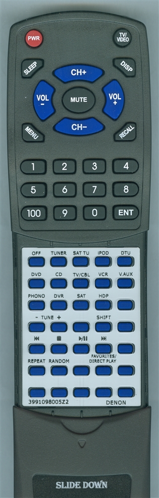DENON 3991098005 ZONE 2 replacement Redi Remote