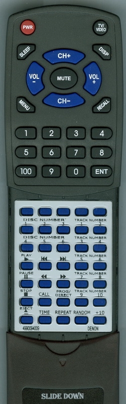DENON 4990094009 RC-206 replacement Redi Remote