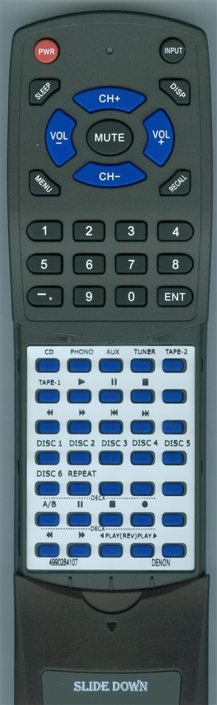 DENON 4990284107 RC-185 replacement Redi Remote