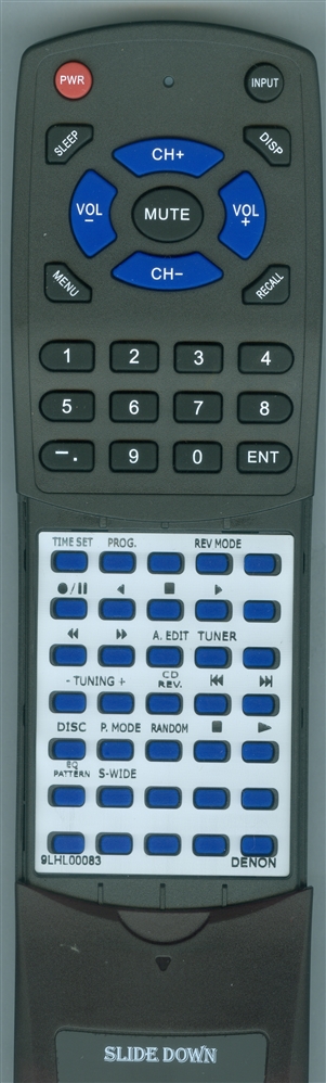 DENON 9LHL00083 RC193 Ready-to-Use Redi Remote