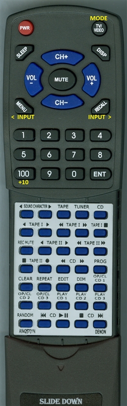 DENON AX-425701N RC-444 replacement Redi Remote