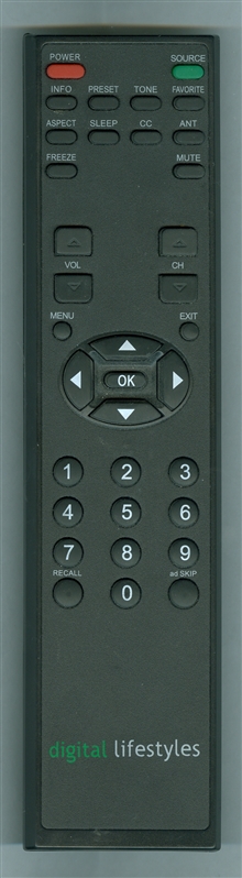 DIGITAL LIFESTYLE LT42322 Genuine  OEM original Remote