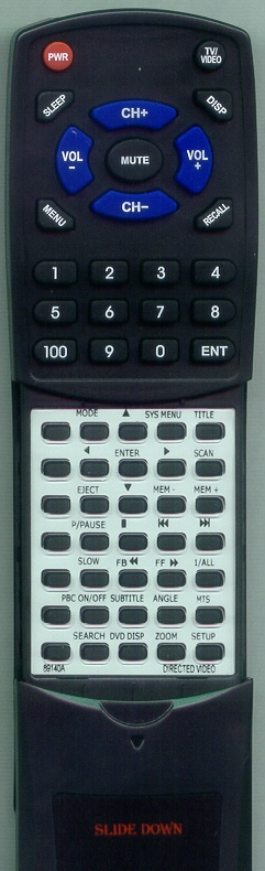 DIRECTED VIDEO 89140-A RC1040 replacement  Redi Remote