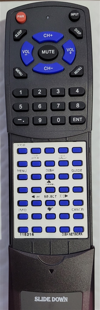 DISH NETWORK 118216 EZ replacement Redi Remote