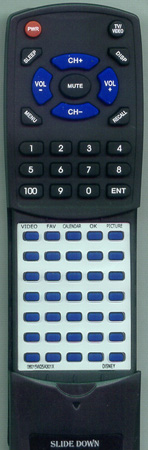 DISNEY 06-015W25-A301X replacement Redi Remote
