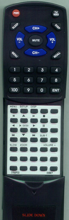 DISNEY D7500PDD replacement Redi Remote