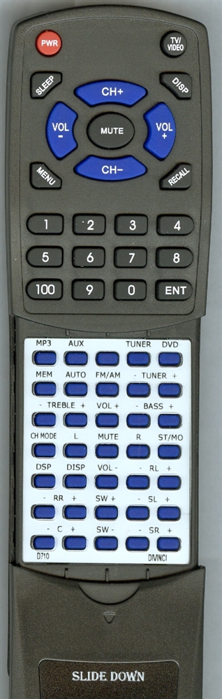 DIVINCI SOUND D-710 D710 replacement Redi Remote