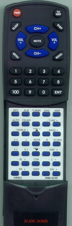DIVINCI SOUND DV6030V2 replacement Redi Remote