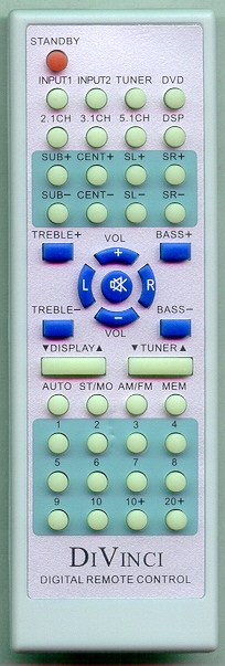 DIVINCI SOUND D6 Genuine OEM original Remote