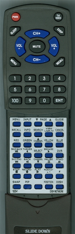 DISH NETWORK 180541 180552 replacement Redi Remote
