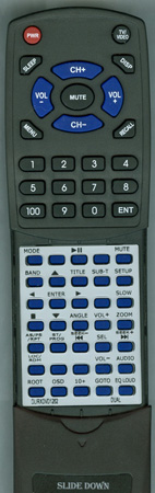 DUAL DLIRXDVD1262 replacement Redi Remote