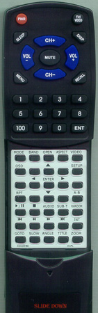 DUAL XDVD8180 DUAL replacement Redi Remote