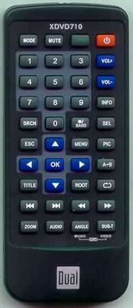 DUAL DLIR710 XDVD710 Genuine OEM original Remote