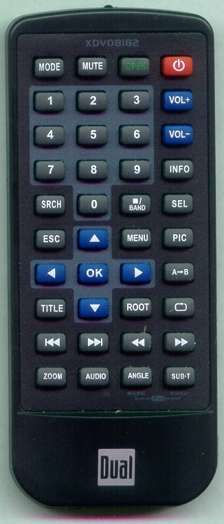 DUAL XDVD8182 Genuine OEM original Remote