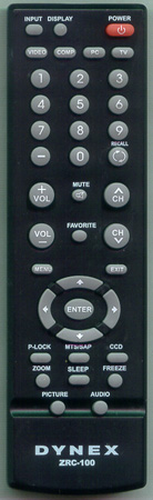 DYNEX 098TRABD9NEDYA ZRC-100 Genuine  OEM original Remote