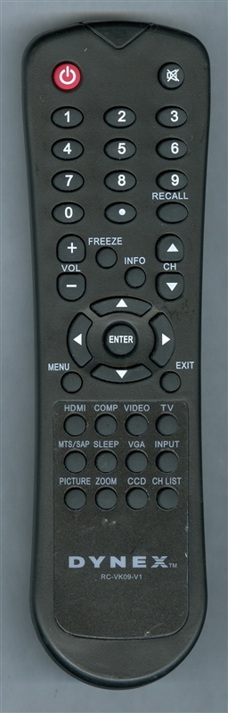 DYNEX RC-VK09-V1 Refurbished Genuine OEM Original Remote