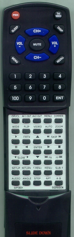 EIGER VISION EVP104DH replacement Redi Remote