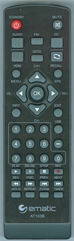 EMATIC AT103B Genuine OEM Original Remote
