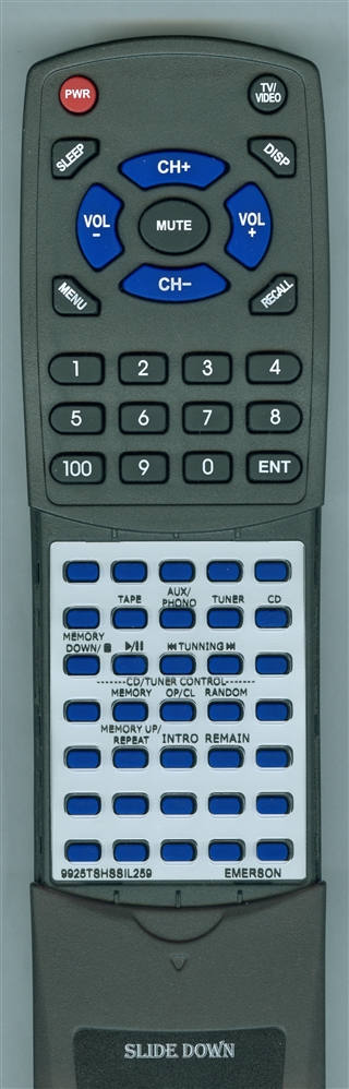 EMERSON 9925TS-HS-SIL-259 12598290010 replacement Redi Remote