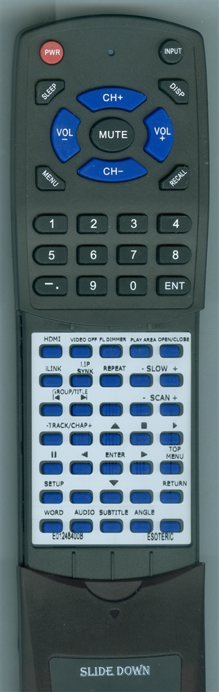 ESOTERIC E01248400B RC-1088 Ready-to-Use Redi Remote