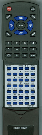 FARENHEIT TID893 replacement Redi Remote