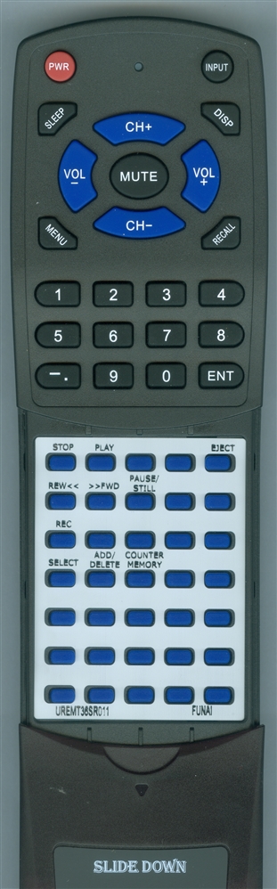 FUNAI UREMT36SR011 replacement Redi Remote