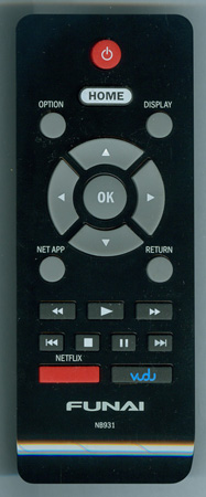 FUNAI NB931UD NB931 Genuine OEM original Remote