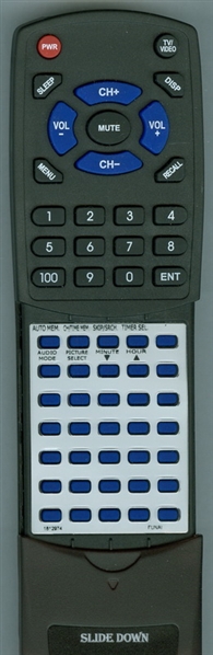 FUNAI N9111UD replacement Redi Remote