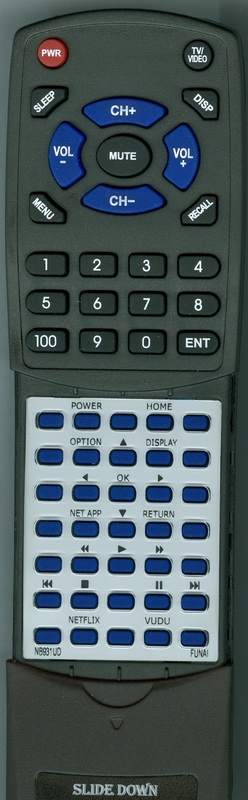 FUNAI NB931UD NB931 replacement Redi Remote