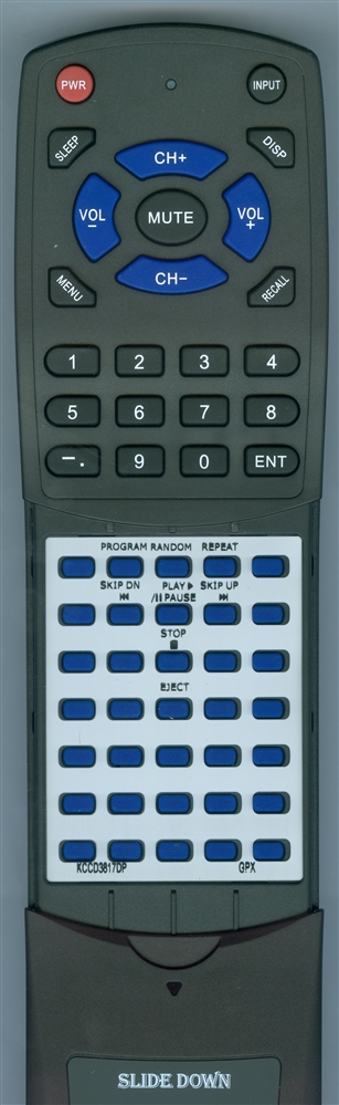GPX REM-KCCD3817DP replacement Redi Remote