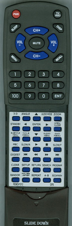 GPX REM-DV1010 DV1010 replacement Redi Remote