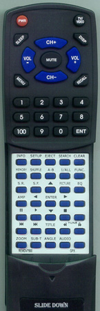 GPX REM-DV7500 DV7500 replacement Redi Remote