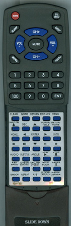 GPX REM-HTB681 HTB681B replacement Redi Remote