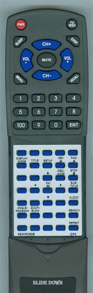 GPX REM-PD908 replacement Redi Remote