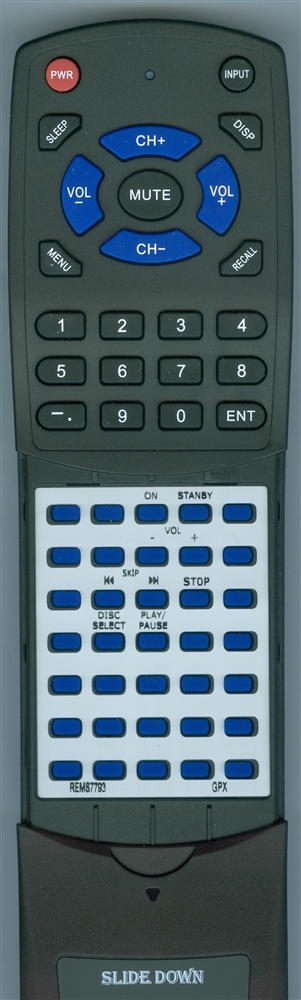 GPX REM-S7793 S7793 replacement Redi Remote