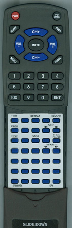 GPX S7550B-REM S7550B replacement Redi Remote