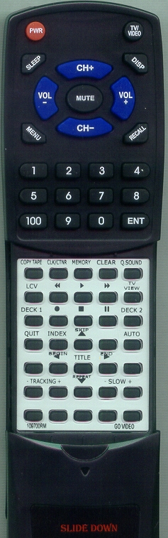 GO VIDEO 109700RM replacement  Redi Remote