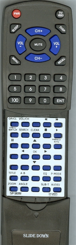 GO VIDEO DVP10950RM replacement Redi Remote