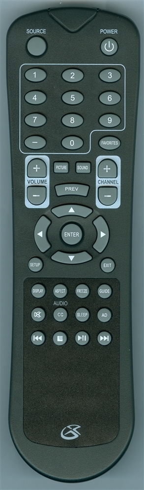 GPX REM-TE1587 Genuine OEM original Remote