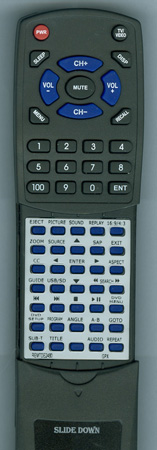 GPX REM-TDE2480 TDE2480RS replacement Redi Remote