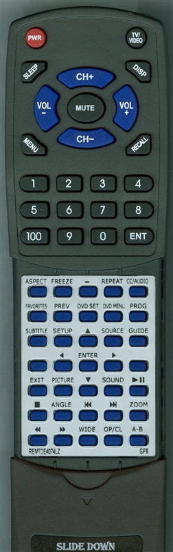 GPX REM-TDE4074-LZ replacement Redi Remote