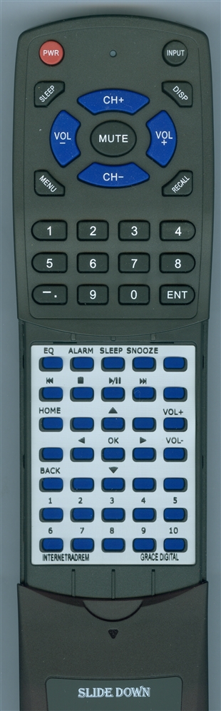 GRACE DIGITAL INTERNET RADIO REMOTE replacement Redi Remote
