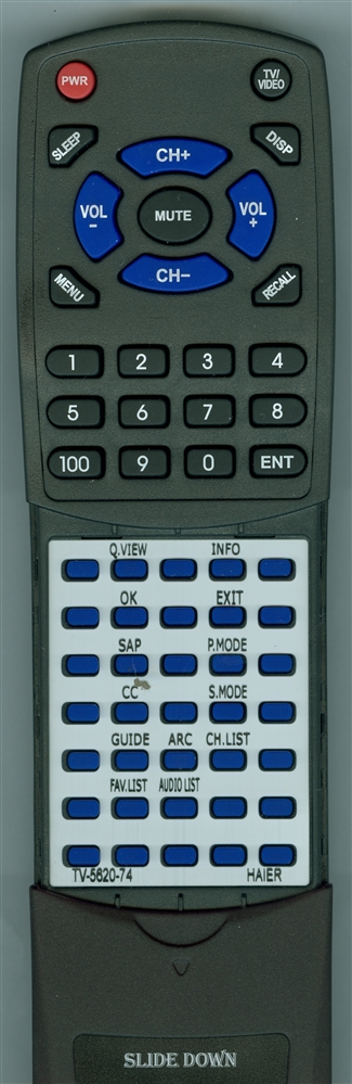 HAIER TV-5620-74 replacement Redi Remote