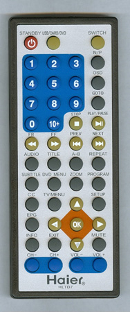 HAIER TV-5620-100 HLTD7 Genuine  OEM original Remote