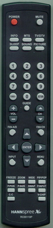 HANNSPREE 2419200110P RC00110P Genuine  OEM original Remote