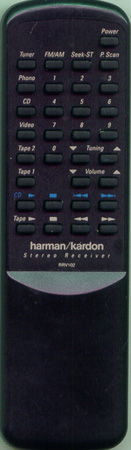 HARMAN KARDON RRV102 Genuine OEM original Remote
